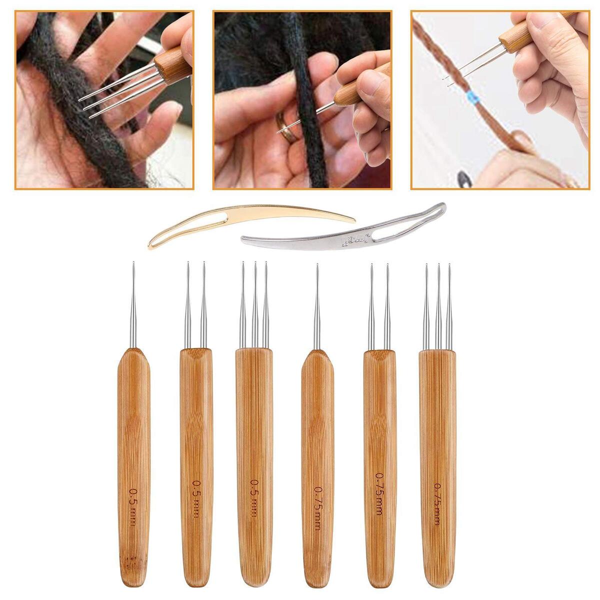 Artist Gather 8 PCS  Men s Crochet Hooks Set  Weaving