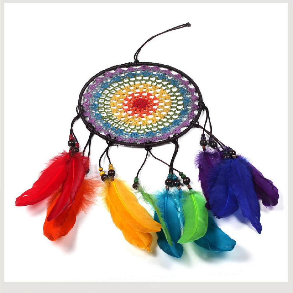 Handmade Color Hook  Catcher  Wall Hanging Decor Murals