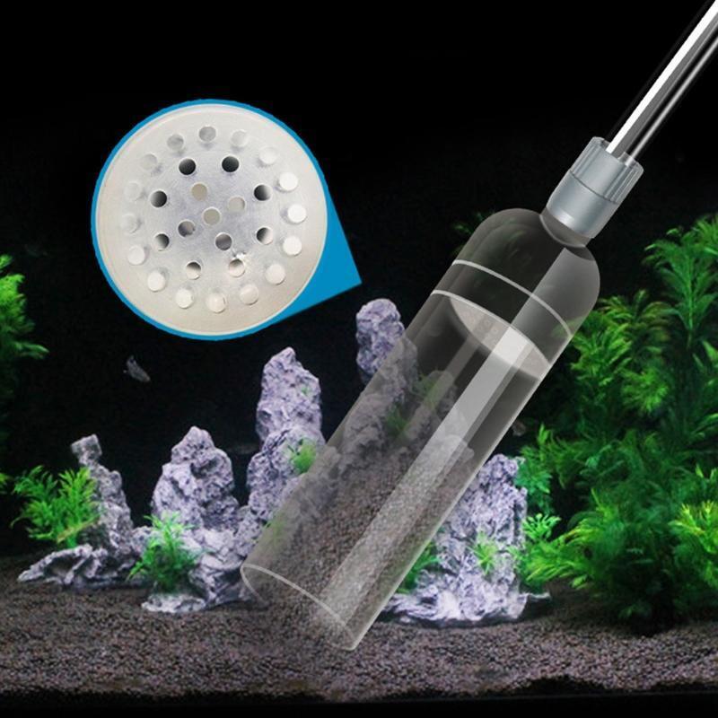 Aquarium Fish Tank Vacuum Water Changer Siphon Pump Manual Sand Gravel Cleaner
