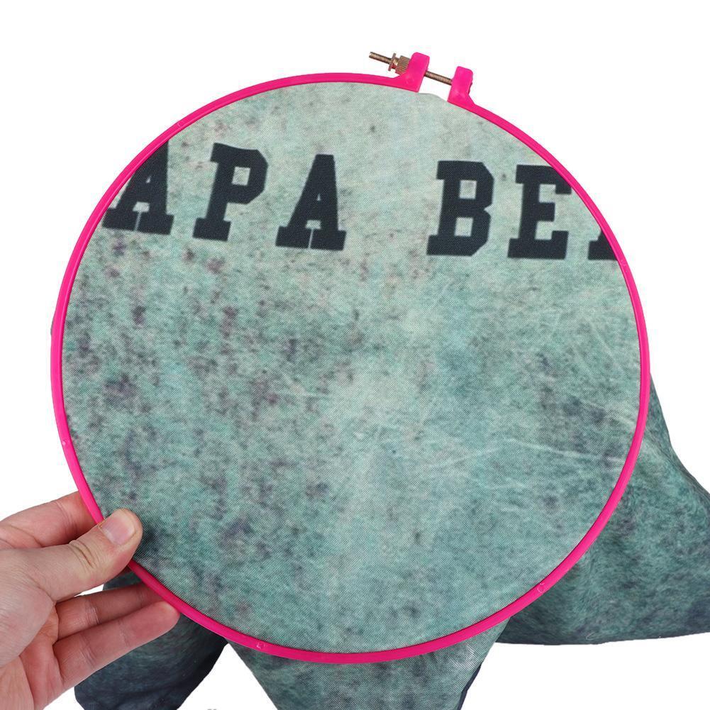 Round Frame DIY Embroidery Hoop Ring Cross Stitch Needlecraft Tools (16.5cm