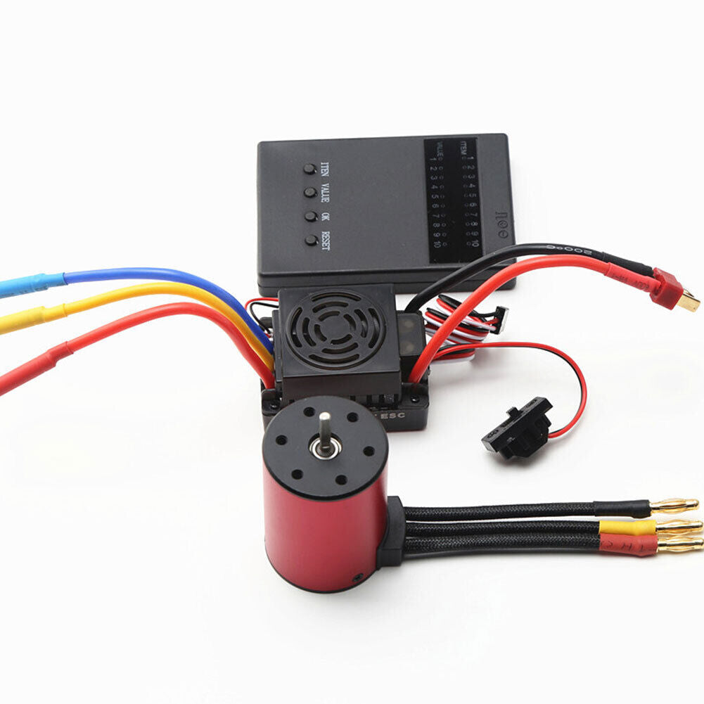 3100KV Waterproof Brushless Motor ESC Kits for 1/8/1/10 Tamiya RC Car (B)