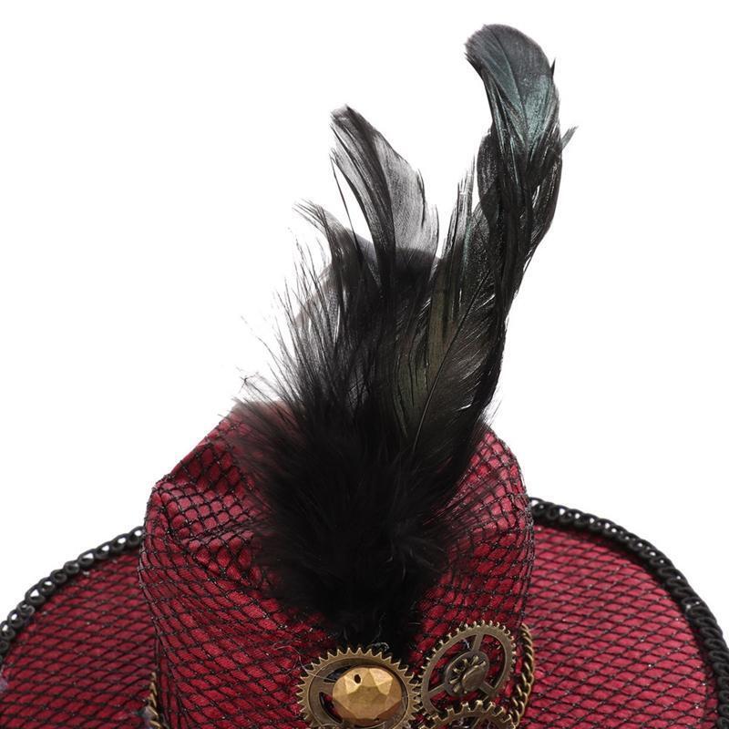 Punk Medieval Feather Shape Hair Hoop Women Headband Carnival Hair Supplies
