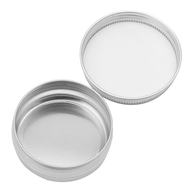 10-200ML Durable Aluminum Cosmetic Pot Lip Balm Jar Containers Oil Wax Empty New