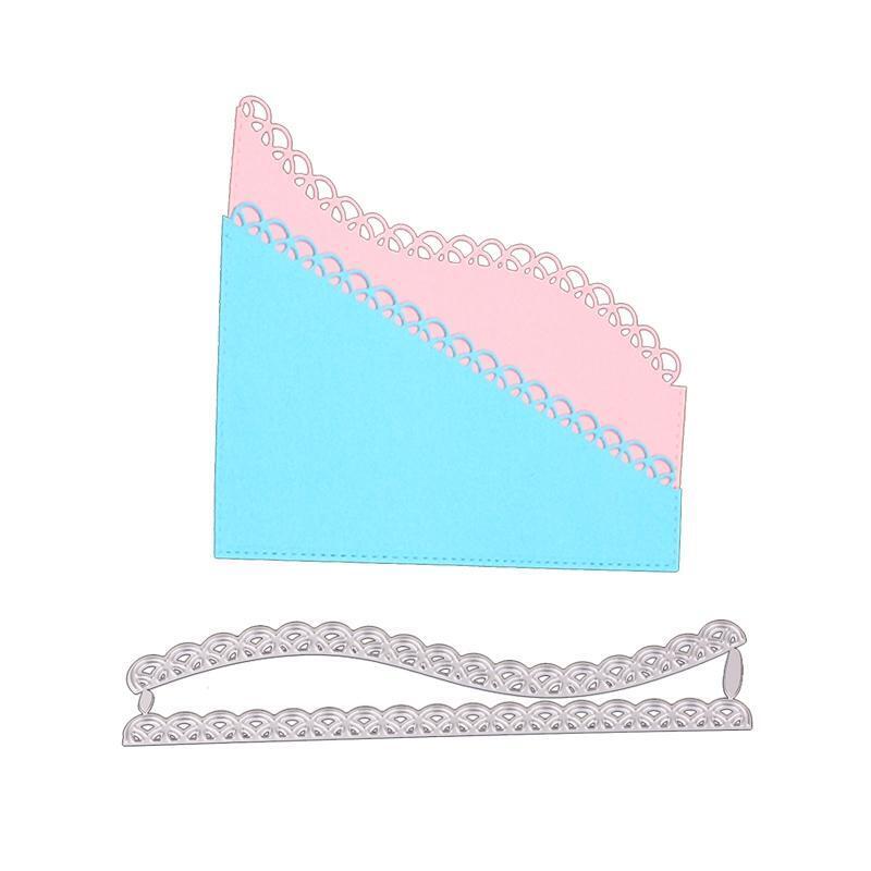 Lace Wave Frame Metal Cutting Dies for DIY Paper Art Crafts Photo Album Decor