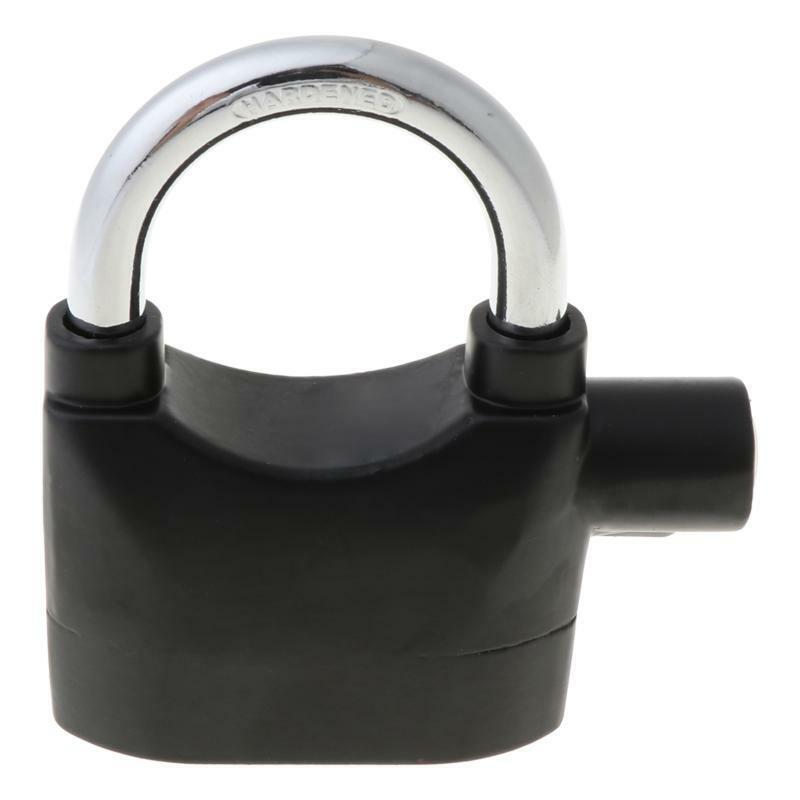 Waterproof Siren Alarm Padlock Alarm Lock for Motorcycle Short Beam Bike Bicycle