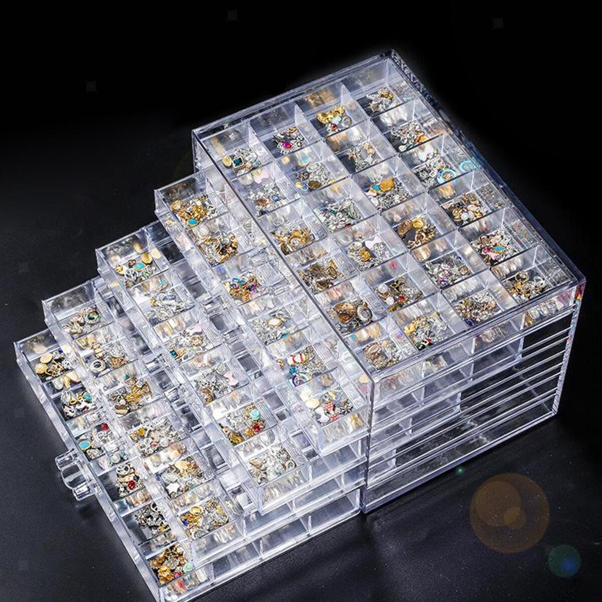 120 Grids  Drill Storage Container,  Organizer Storage Case