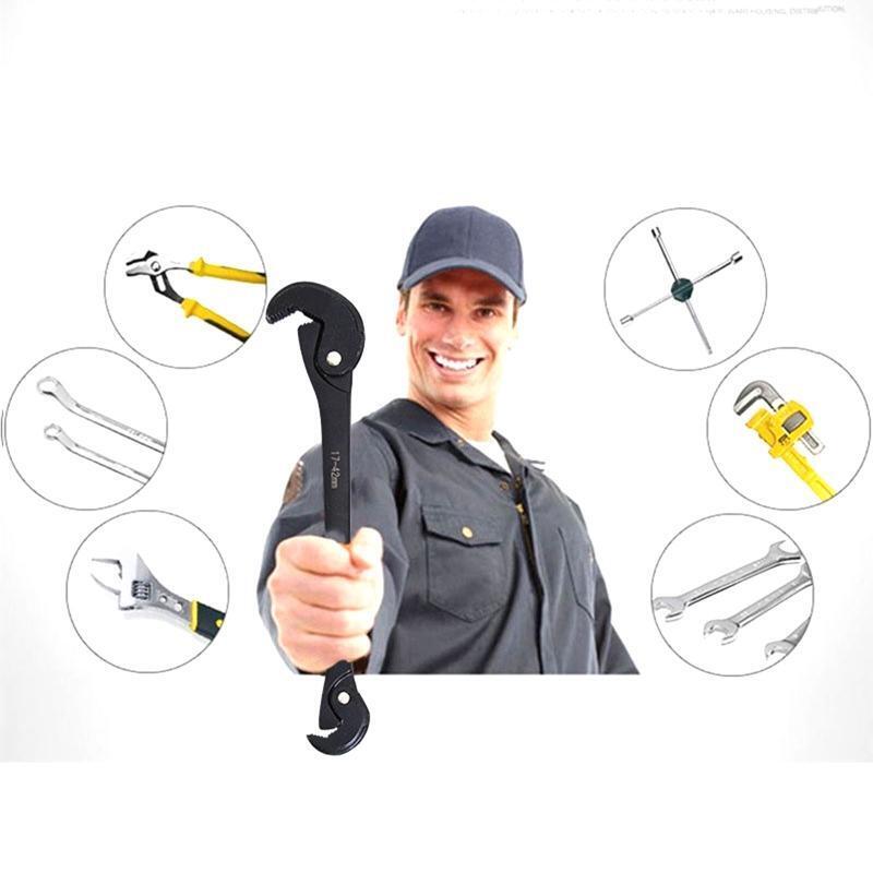 Universal 310mm Ratcheting  Wrench Double Manual Fast Wrench with Spring