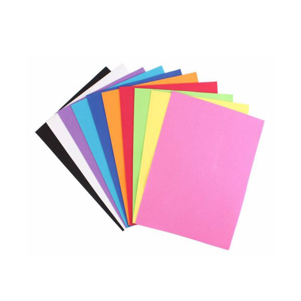 10x Foam Multicolour Sheets A4 Children's crafts KIDS Funky Foam Sponge EVA