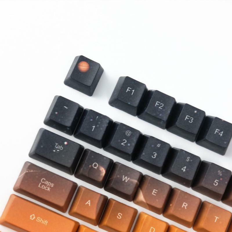 104Keys Saturn Theme OEM Profile Dye Sublimation for Cherry Mechanical Keyboard