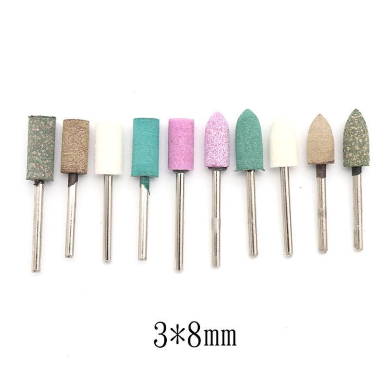 100pcs Multifunctional Rubber+ Red Corundum Material Grinding Polishing Parts