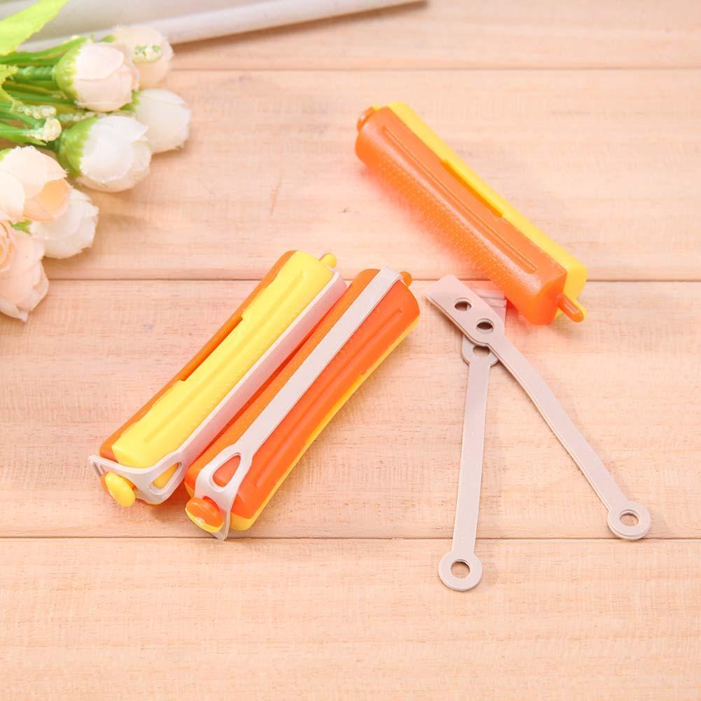 6pcs Perm Bar Rubber Band Hair Curler Hairdressing Tool(Random Color/8#)