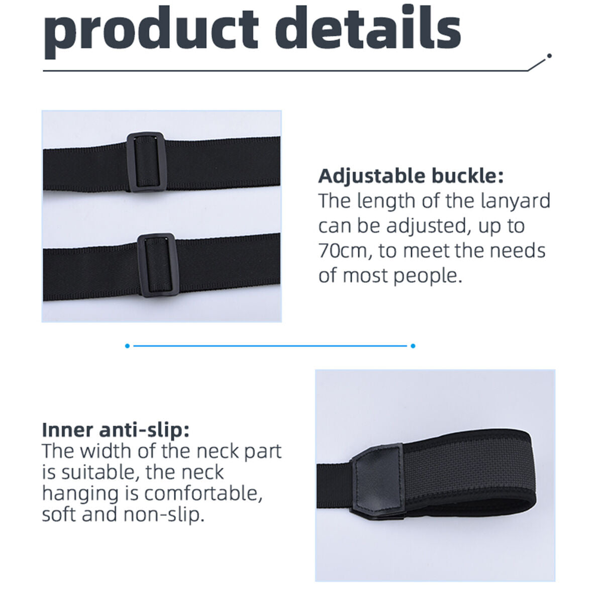 Adjustable Neck Strap Lanyard For DJI Mavic Mavic 2Pro/Air 2/2S Smart Controller