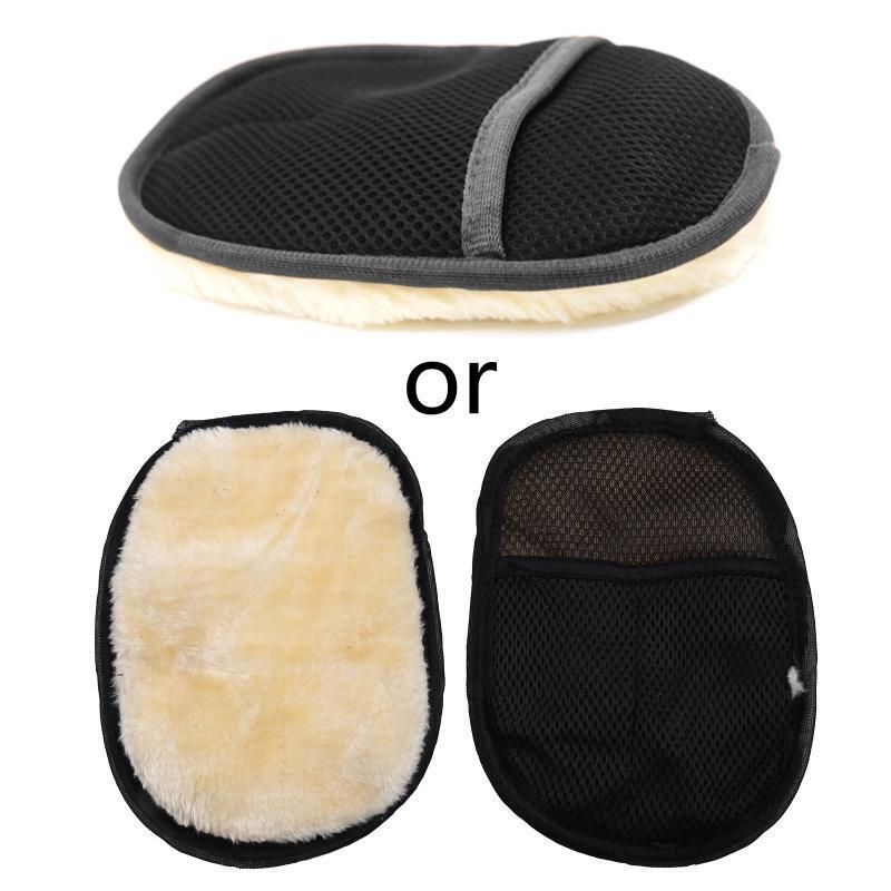24x16cm Car Wash Mitt Microfibre Cleaning Glove Polishing Shampoo Duster Towel