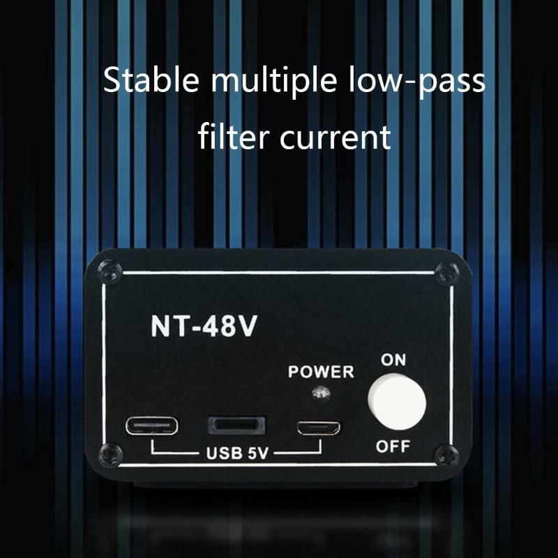 48V Phantom Power Supply Equipment Rechargeable Stable Power Supply Low Noise