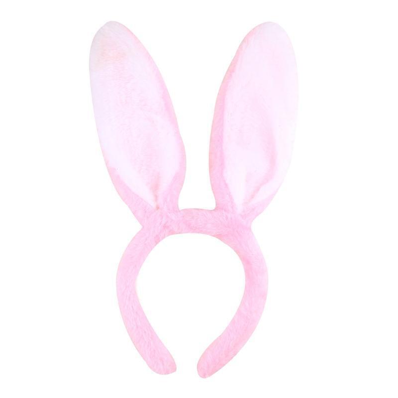 Women Cute Bunny Ear Headband Girls Makeup Hairband Easter Birthday Hair Decors