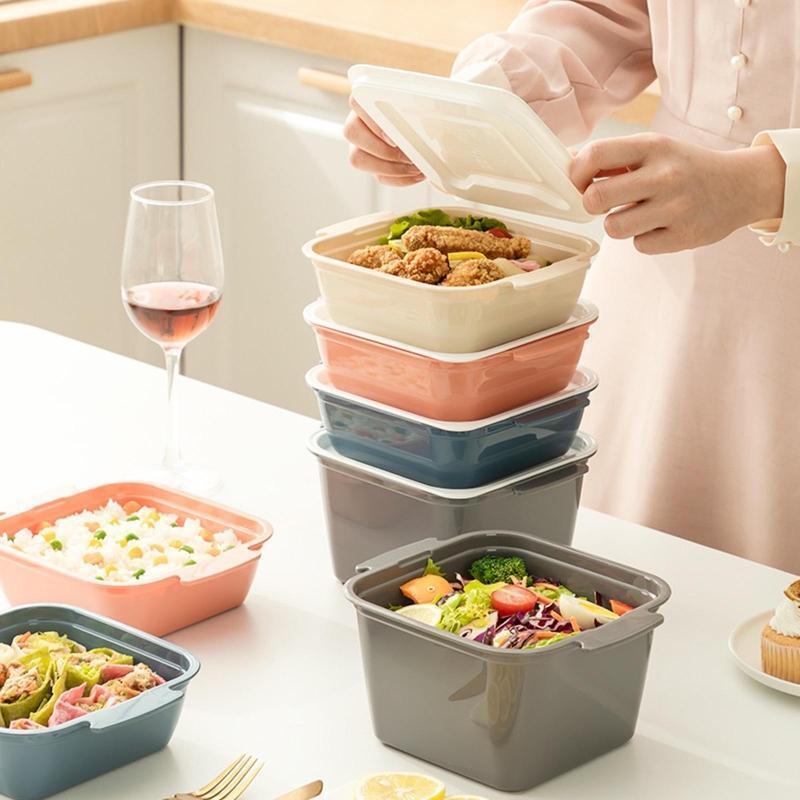 4 Layer Bento Boxes Microwave Dinnerware Food Storage Container Lunchbox Durable