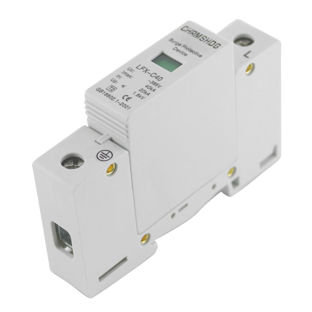 AC SPD 1P 20KA-40KA C-385V House Surge Protector Arrester Circuit Breakers
