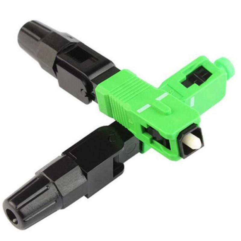 100 Pieces of SC/ APC Optical Fiber Quick Connector Quick Connector for FTTH