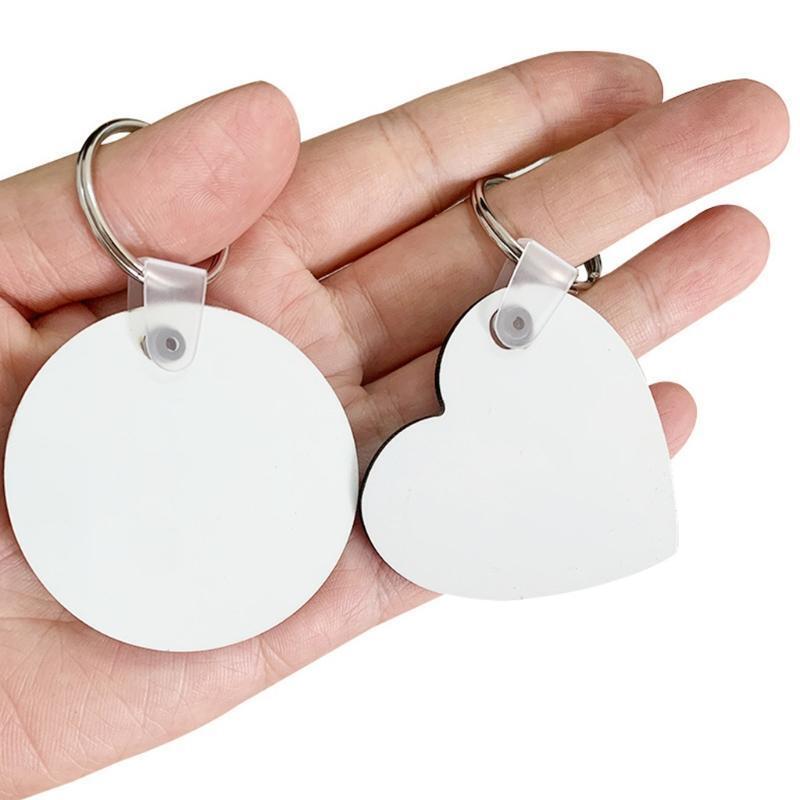 Sublimation Blank Keychain Thermal Transfer KeyChain Double-Side Printed Keyring