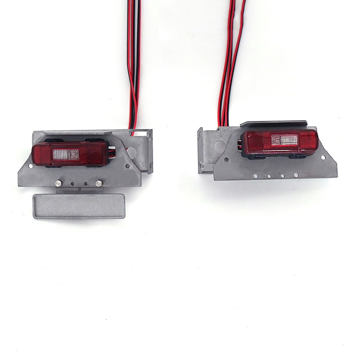 Metal LED Taillight DIY Trailer Rear Light Lamp for 1/14 Tamiya RC Truck Car