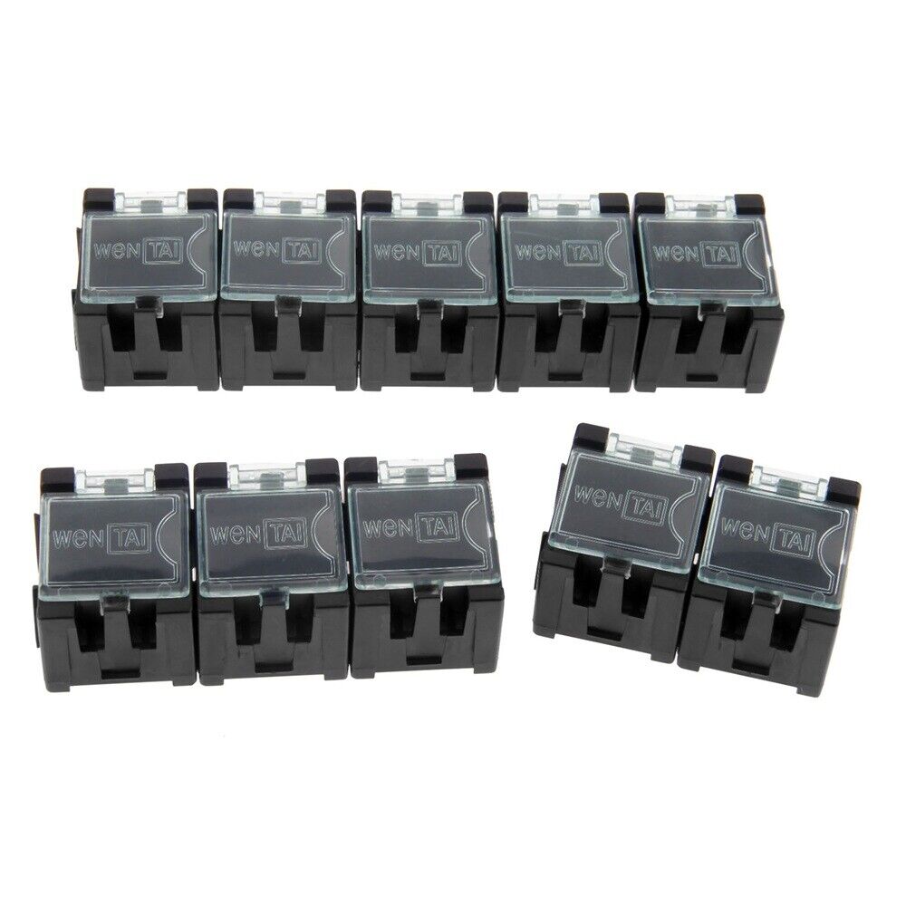 10X Plastic Black Electronic Components SMT SMD Storage Boxes Organizer Case Box