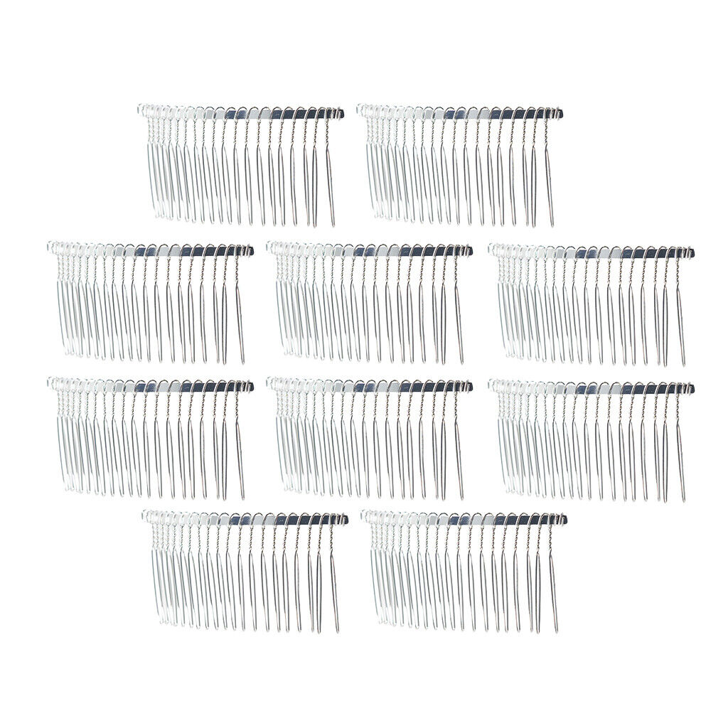10 Pieces DIY Blank    Side Comb 20  Bridal Accessories