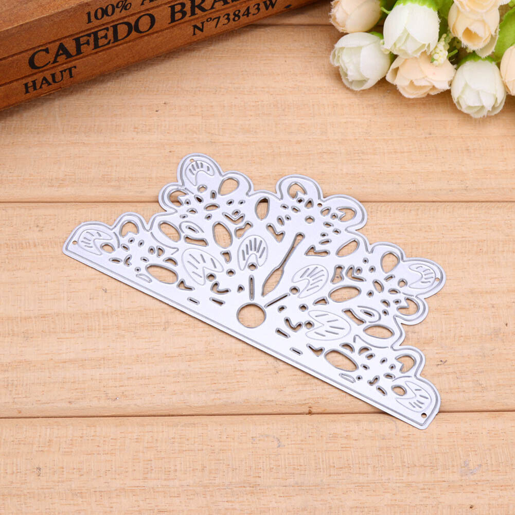 1pc Carbon Steel Semicircle Flower Cutting Dies Stencils For DIY Album Card