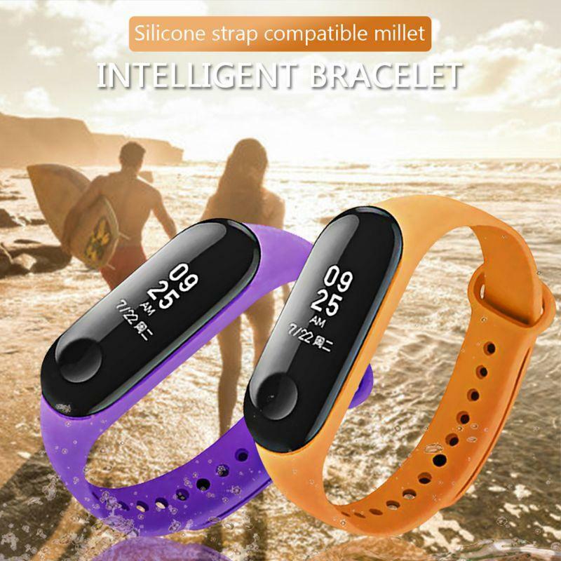 15pcs Silicone Watchband Replacement Bracelet for Xiao mi Mi Smart Band 4 3
