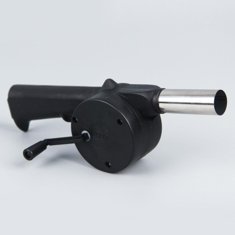 Outdoor Cooking Portable Manual Air Blower BBQ Fan Mini Hand Crank Air Blower
