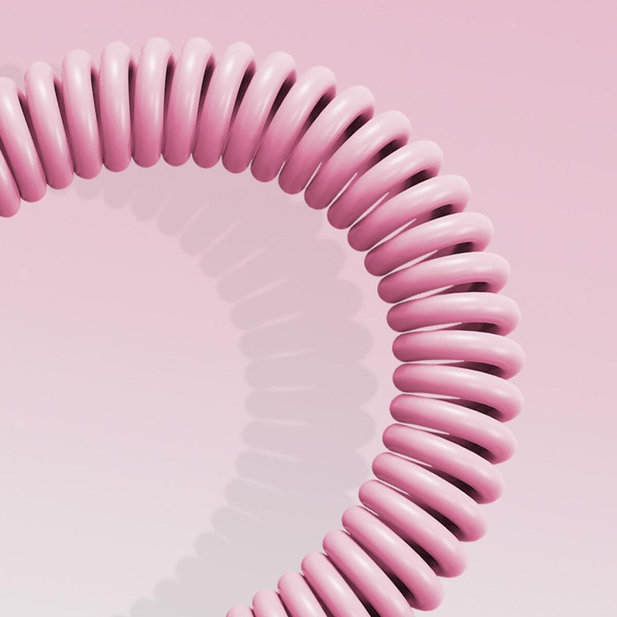 Coiling Spring Sprial Cable with Metal Connector for Mechanical Keyboard