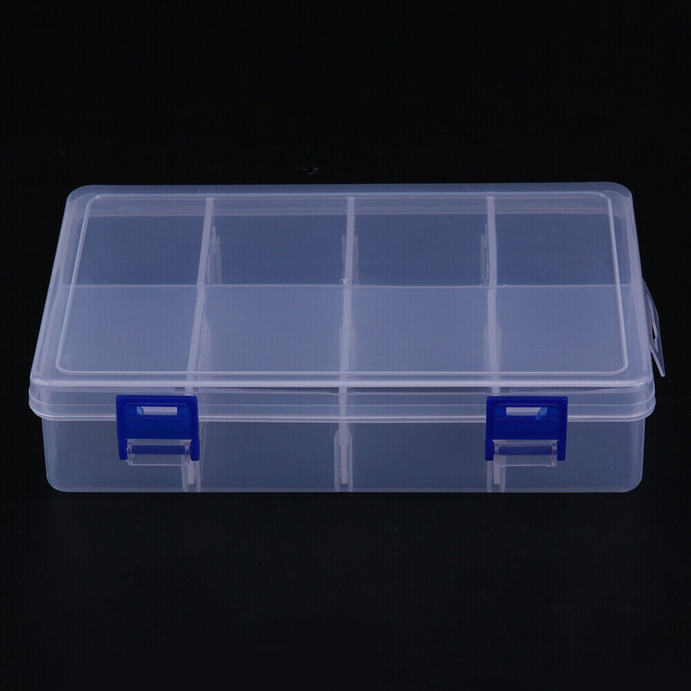 8 Compartment Adjustable Storage Box Jewelry/Tool Container Organizer