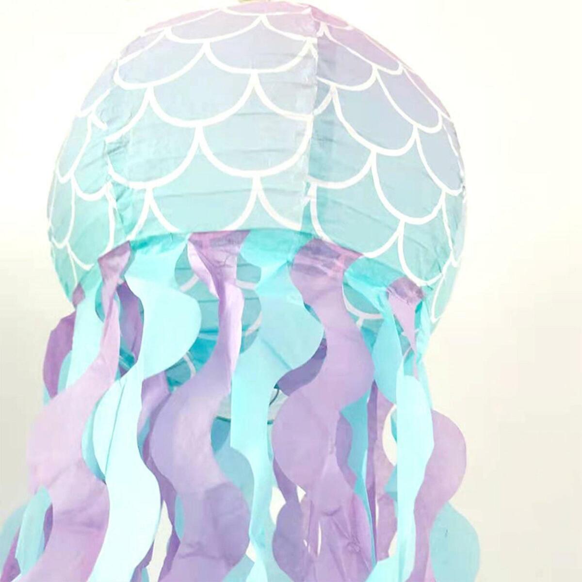 Paper Lanterns Ornament Mermaid Bedroom Accessories for Birthday