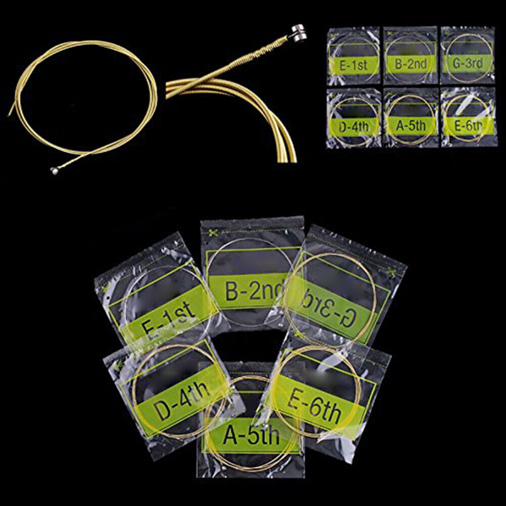 1 Set Acoustic Guitar Strings String Set Steel Core Super Light