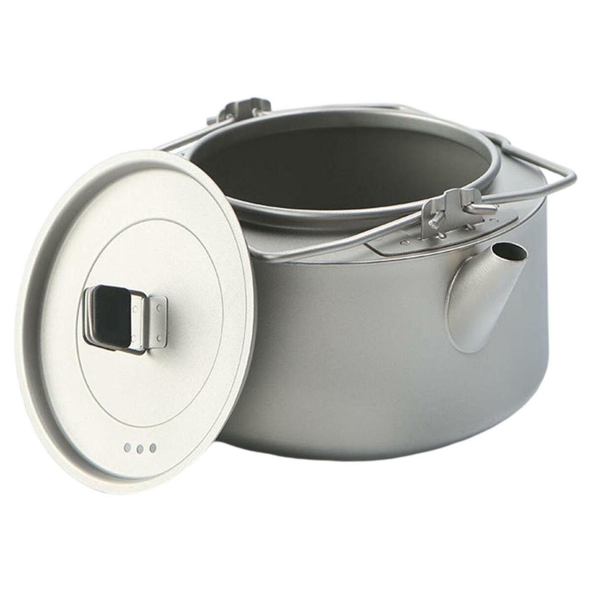 Outdoor Camping Kettle Coffee Pot Gear Hiking Tableware Ultralight 1000ml