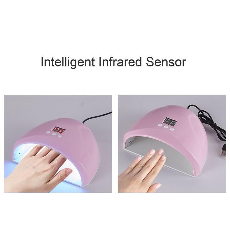 36W Nail Dryer Curing Lamp Uv Led Nail Lamp USB UV Light for Nails 3 Timer Set