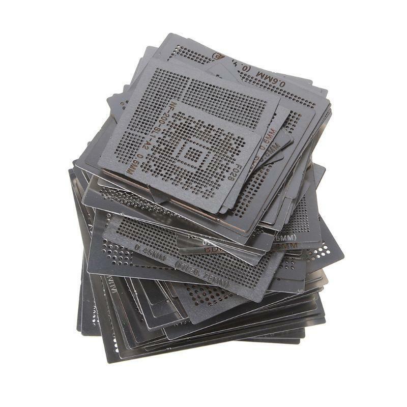 130Pcs/set BGA Stencils Universal Direct Heated Steel Stencils for Notebooks