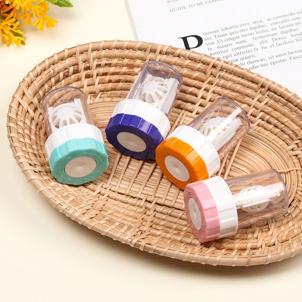 Mini Portable Soaking Box Travel Glasses Holder Candy Color Contact Lens Case