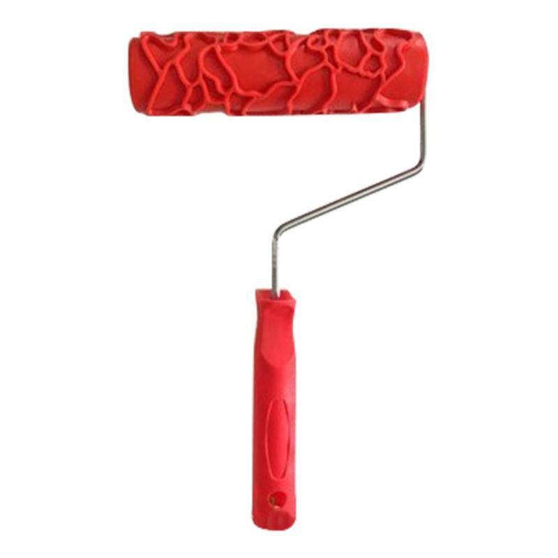 Practical 7'' Decorative Paint Roller Wall Rubber Embossed Texture Painting Tool