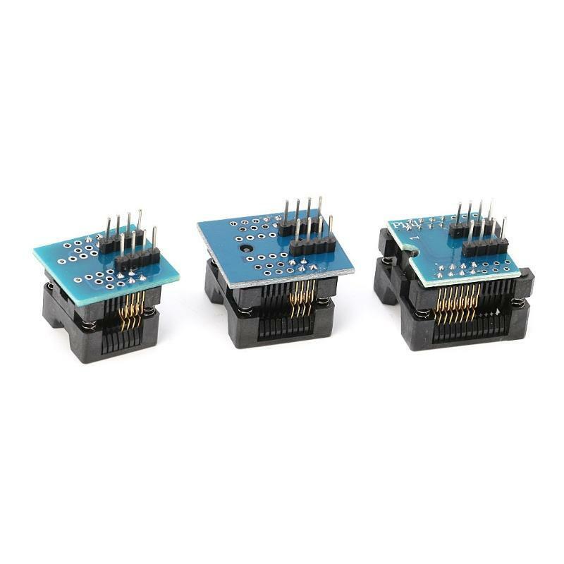 3PCS SOP16 to DIP8 Adapter+SOP8 Adapter IC Programmer Socket for EZP2010 EZP2013