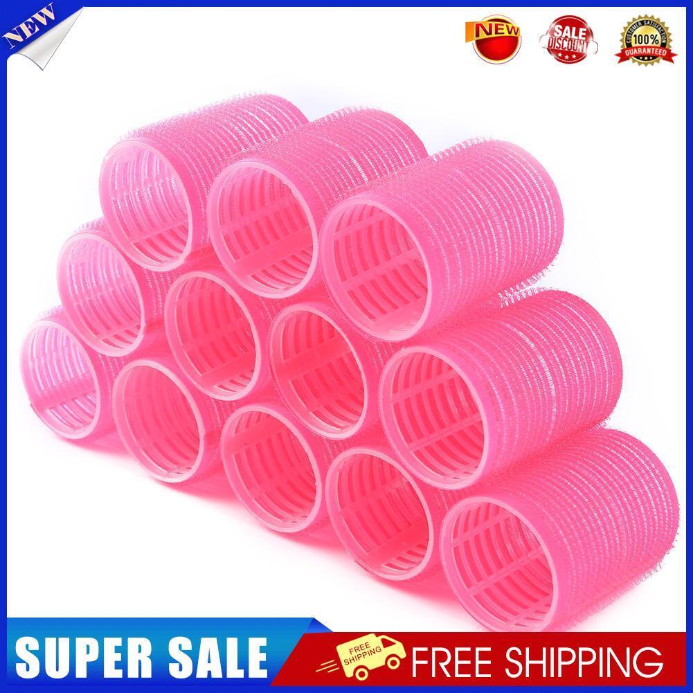 12pcs Self Grip Hair Rollers Hairdressing Home Use DIY Hair Curlers (44mm)