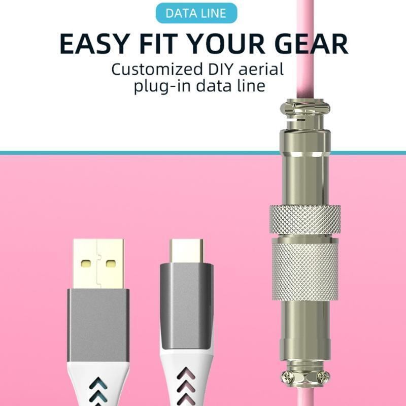Coiled Detachable Type C to USB Cable Mechanical Keyboard Aerial Plug-in Cable