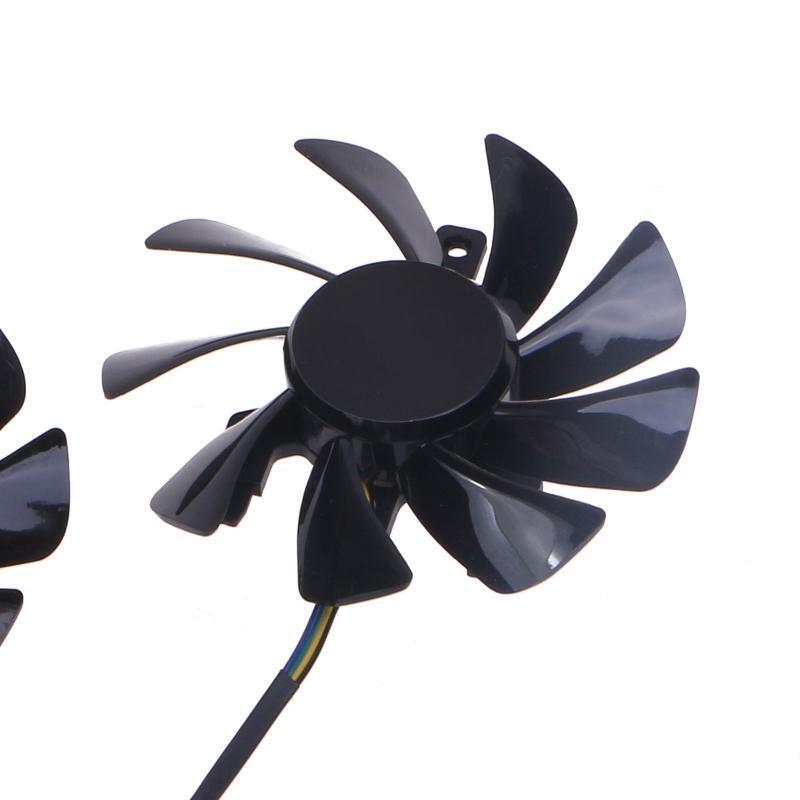 2PCS 85MM Graphics Card VGA Fan T129215BU 4Pin 12V 0.5A Cooler Fan for Sapphire