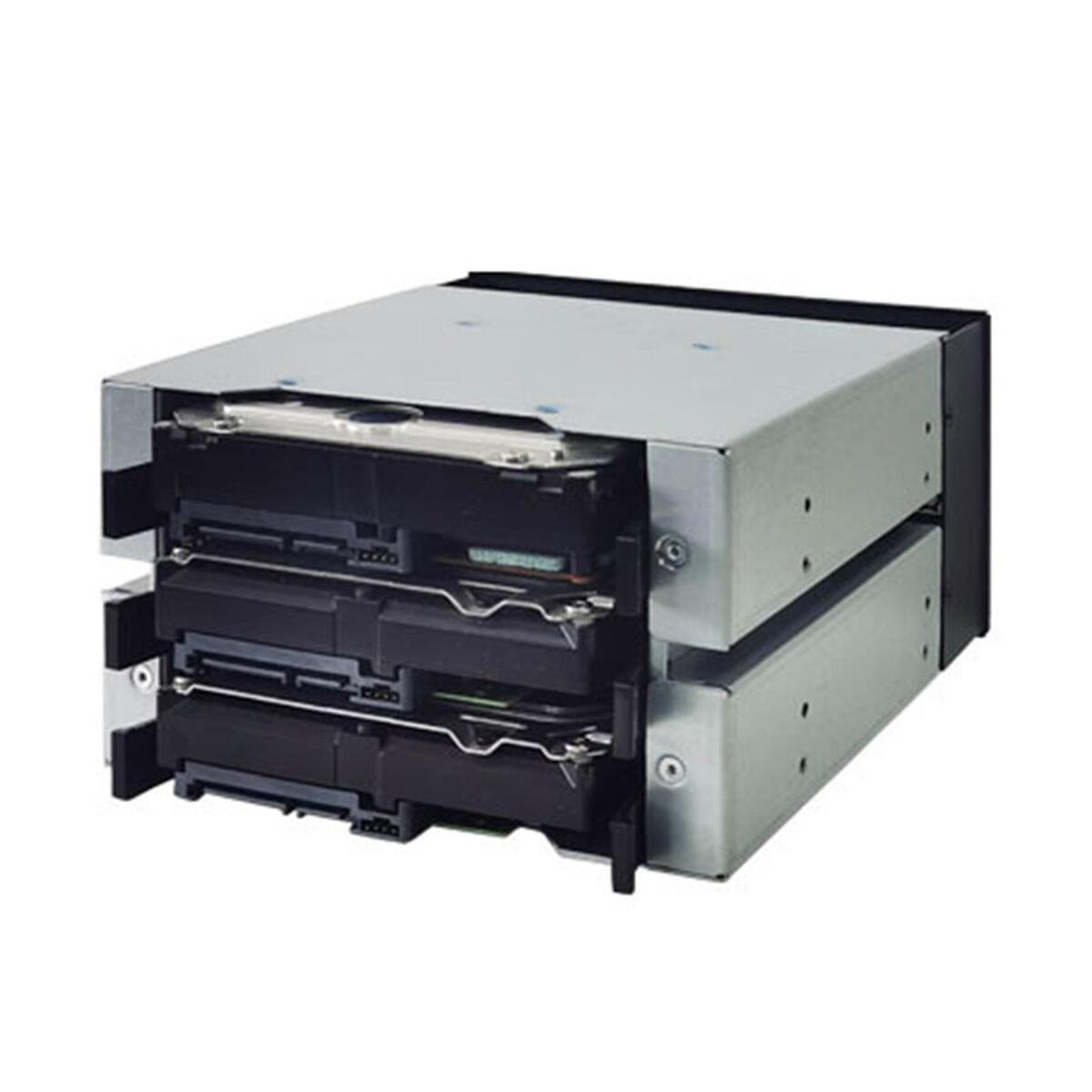 Dovewill 3 Slots 3.5" inch HDD Hard Drive Cage Bracket SATA Enclosure Tray Caddy