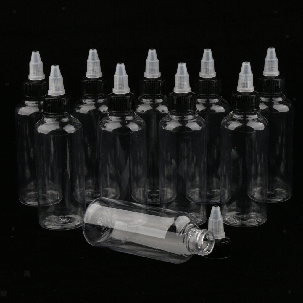 Bulk 90 Pieces Empty Plastic Squeeze Bottles Twist Top for Glue Solvents