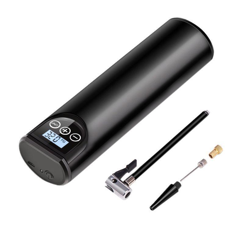 Multipurpose Portable Electric Inflator USB Rechargeable LCD Display Tire Pump