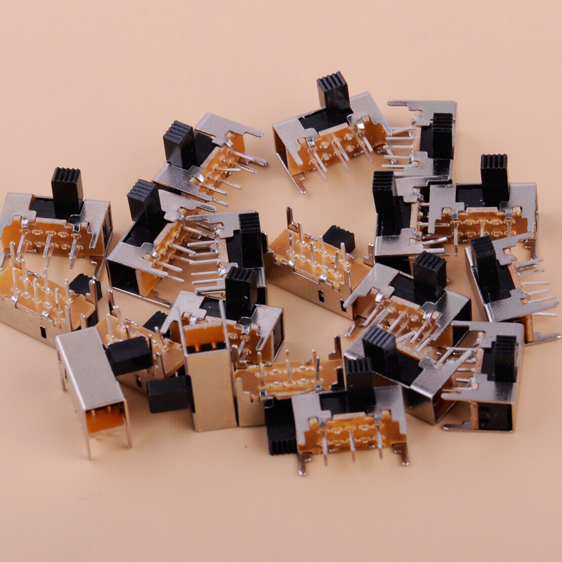 20x 6mm High Side Knob 6 Pin 2 Position 0.5A 50VAC SK22H03 DPDT Slide Switch Li