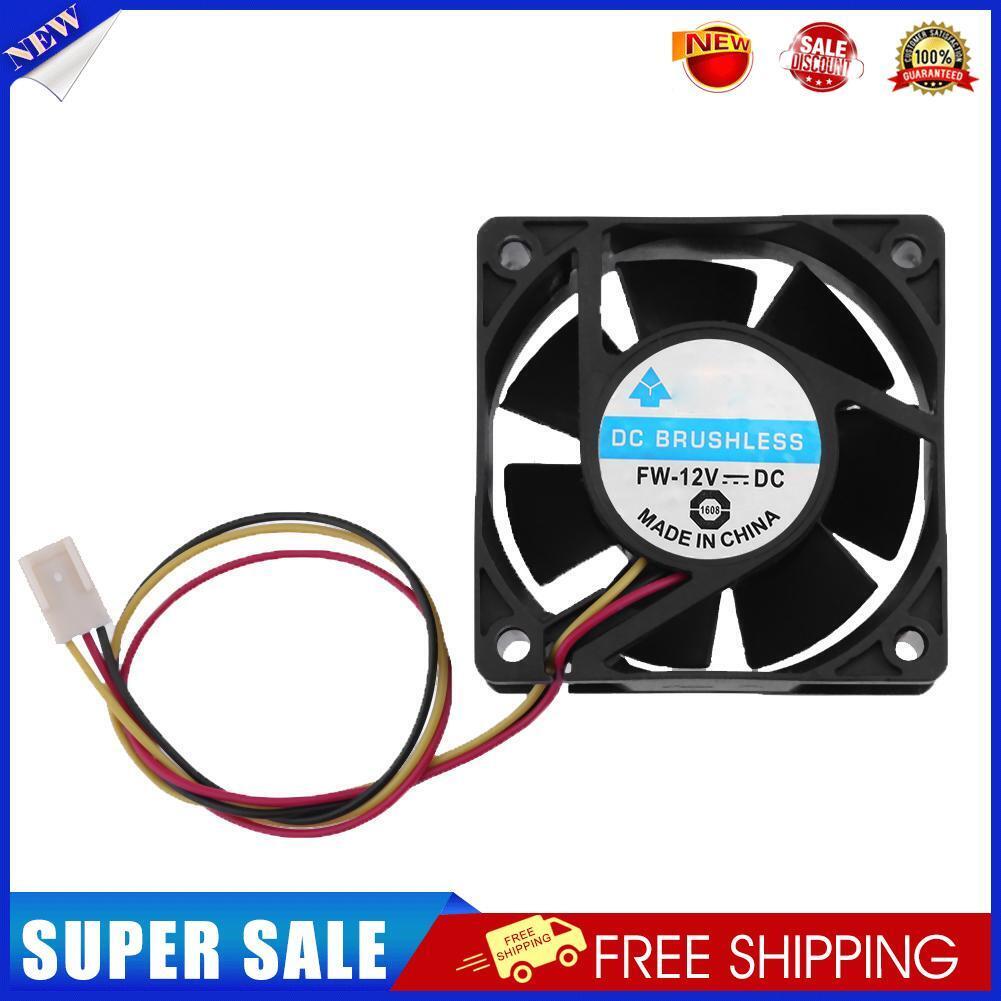 DC Brushless Cooling Fan 12V 60x60x25mm 3 Pin CPU Computer Fan