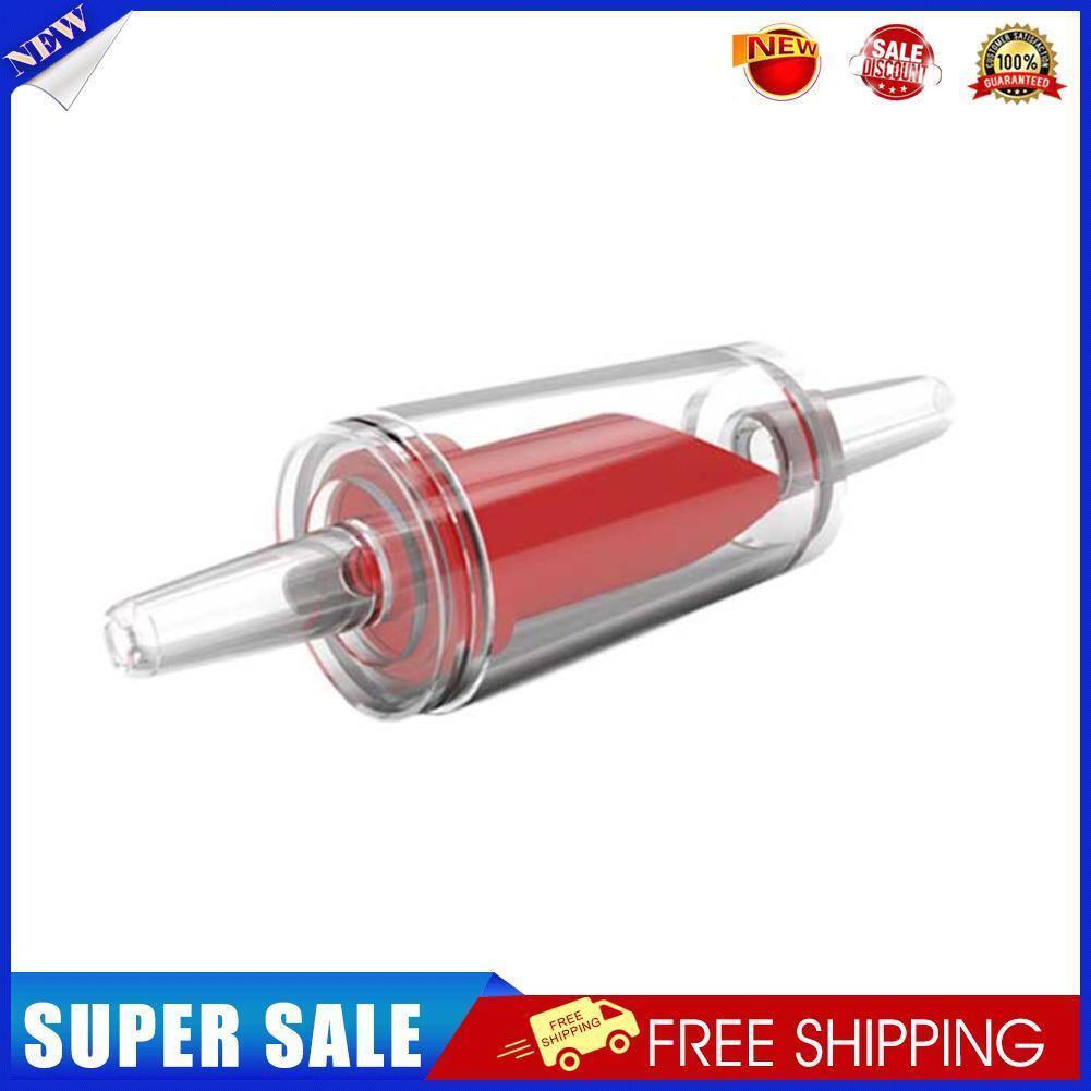 10pcs Tracheal Check Valve Fish Tank Aquarium Non Return Air Pump (Red L)