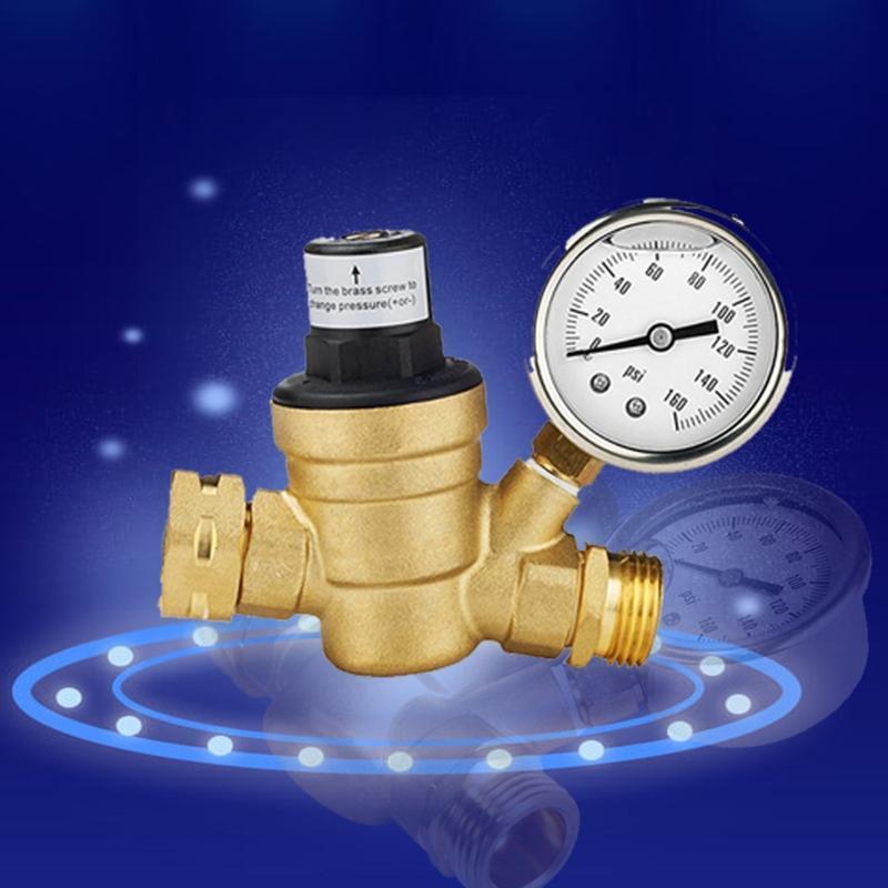 Brass Water Pressure Regulator Lead Free Adjustable Water Pressure Reducer Valve