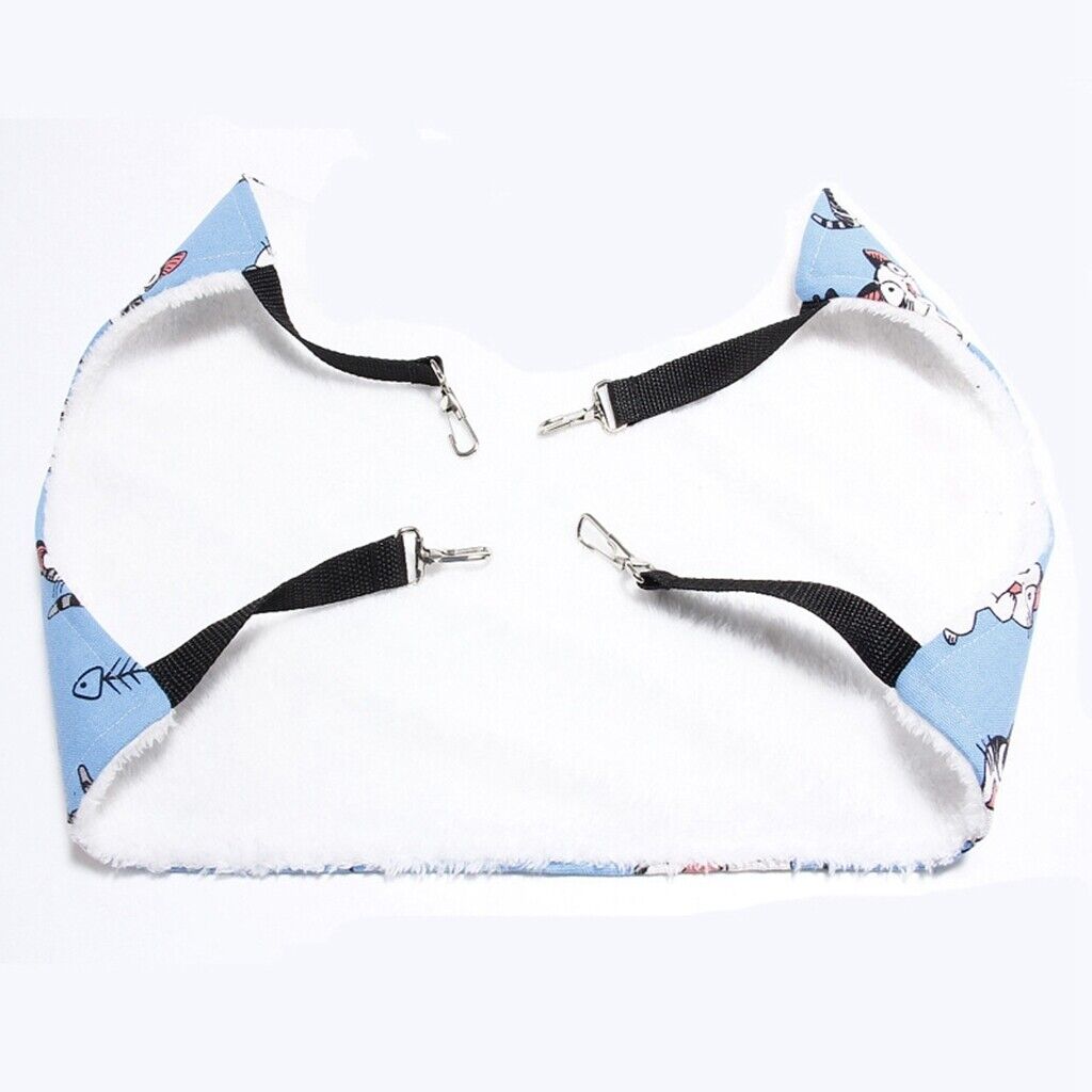 Breathable Double-Sided Soft  Hanging Cat Hammock Bed with Strap M